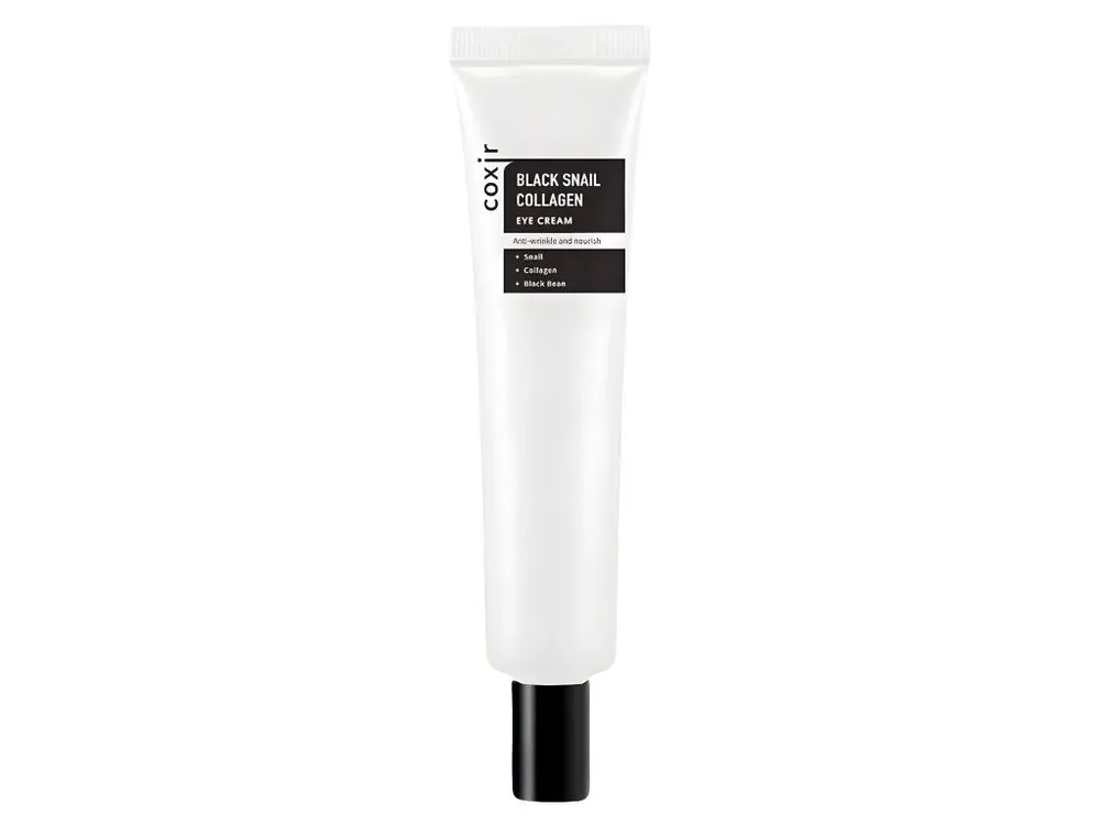 Sleva Coxir Black snail collagen eye cream - vyživující oční krém se šnečím mucinem a kolagenem