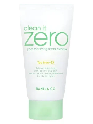 Speciální Cena Banila Co Clean It zero pore clarifying foam cleanser Tea Tree Ex - čistící pěna pro problematickou pleť s kyselinami