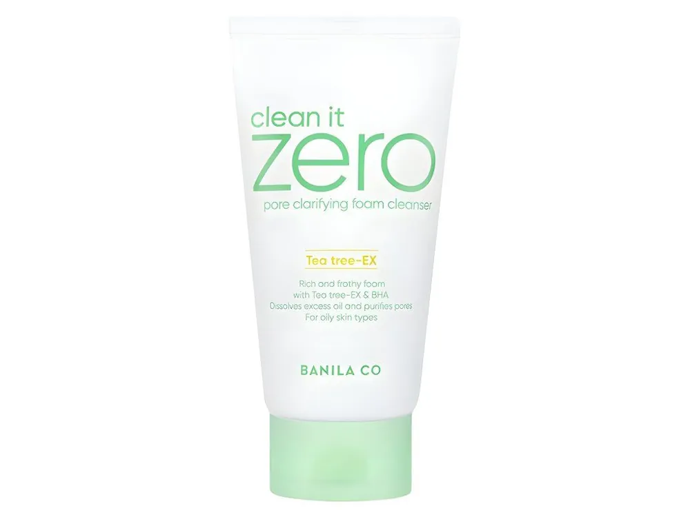 Speciální Cena Banila Co Clean It zero pore clarifying foam cleanser Tea Tree Ex - čistící pěna pro problematickou pleť s kyselinami