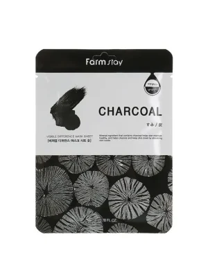 Cenově Výhodný Farm Stay Visible Difference mask sheet Charcoal - čistící pleťová maska s černým uhlím