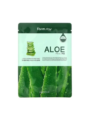 Farm Stay Visible Difference mask sheet Aloe - hydratační, zklidňující pleťová maska s Aloe Zlevněný