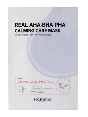 Nízká Cena Some By Mi Real AHA BHA PHA calming care mask - zklidňující plátýnková maska s AHA BHA PHA kyselinami