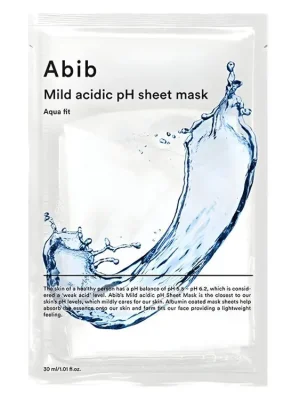 Autentický Abib Mild Acidic pH Sheet mask Aqua Fit - vysoce hydratační plátýnková maska s Kyselinou hyaluronovou