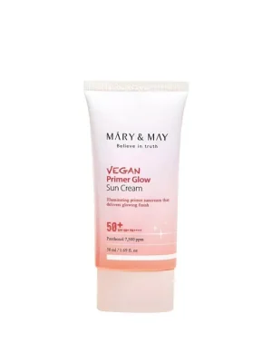 Mary&May Vegan Primer Glow Sun cream SPF50+/PA++++ - hydratační tónovaný krém s ochranným faktorem Vrácení Zdarma