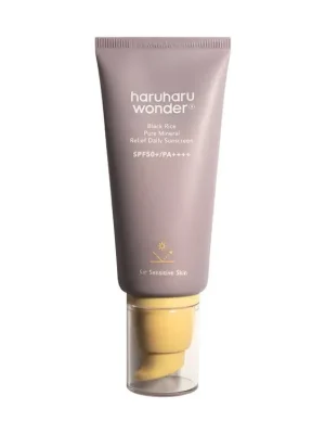 Autentický Haruharu Wonder Black rice Pure mineral Relief daily sunscreen SPF50+/PA++++ Unscented - lehký opalovací krém s minerálními filtry