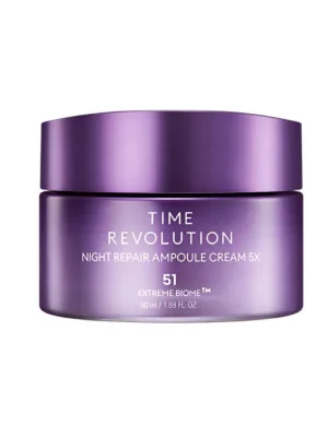 Nízká Cena Missha Time Revolution Night Repair Ampoule cream 5X - noční krém s intenzivním účinkem proti stárnutí pleti