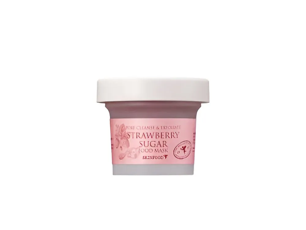 Skinfood Food Mask Strawberry sugar - hydratační pleťová maska s peelingovým efektem s extraktem z jahod Tovární Cena