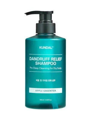 Časově Omezené Kundal Dandruff Relief Shampoo Apple Green Tea - šampon proti lupům s vůní jablka a zeleného čaje