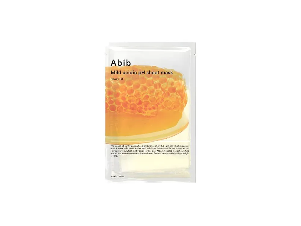Bezpečná Platba Abib Mild Acidic pH Sheet mask Honey fit - posilující pleťová maska s medem
