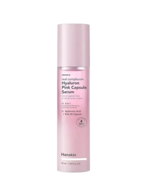 Horká Nabídka Hanskin Real Complexion Hyaluron Pink Capsule serum - hydratační pleťové sérum