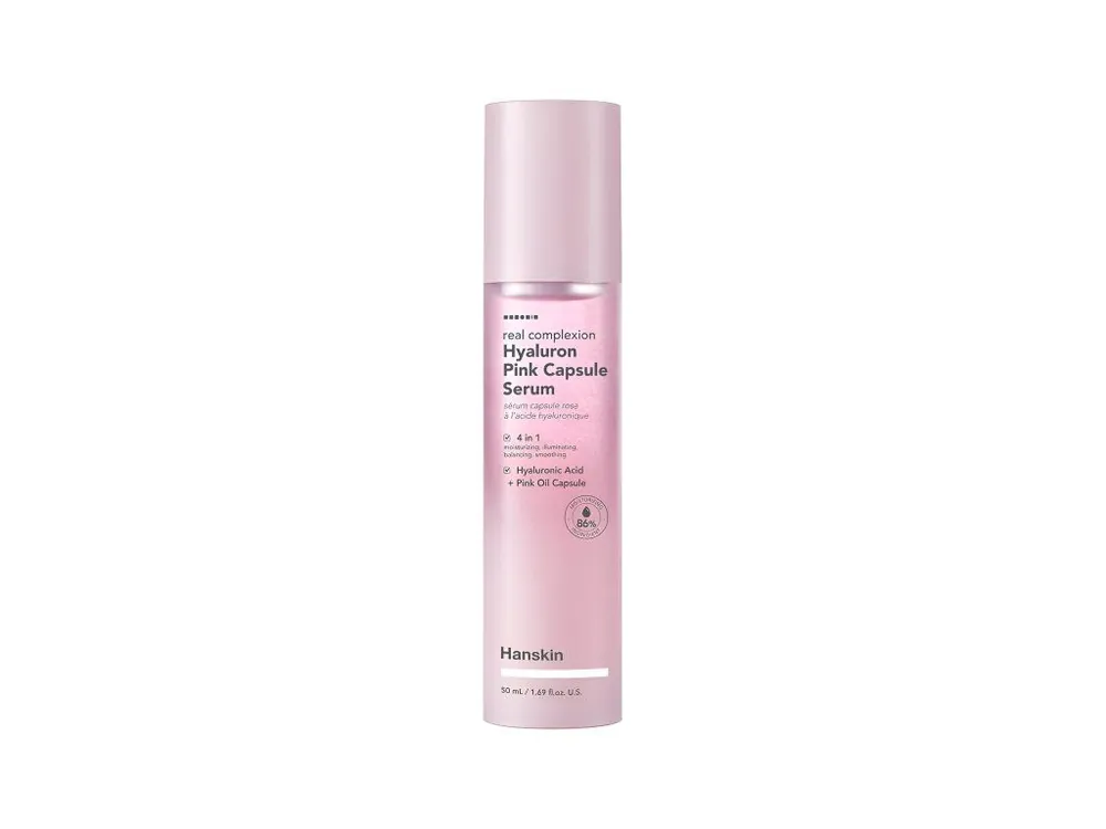 Horká Nabídka Hanskin Real Complexion Hyaluron Pink Capsule serum - hydratační pleťové sérum