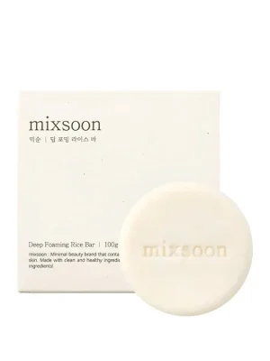 Finální Výprodej Mixsoon Deep Foaming Rice Bar - tuhé mýdlo s extraktem z rýže