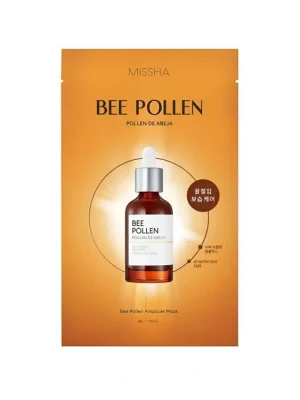 Časově Omezené Missha Bee Pollen Ampoule mask - revitalizační pleťová maska s včelím pylem