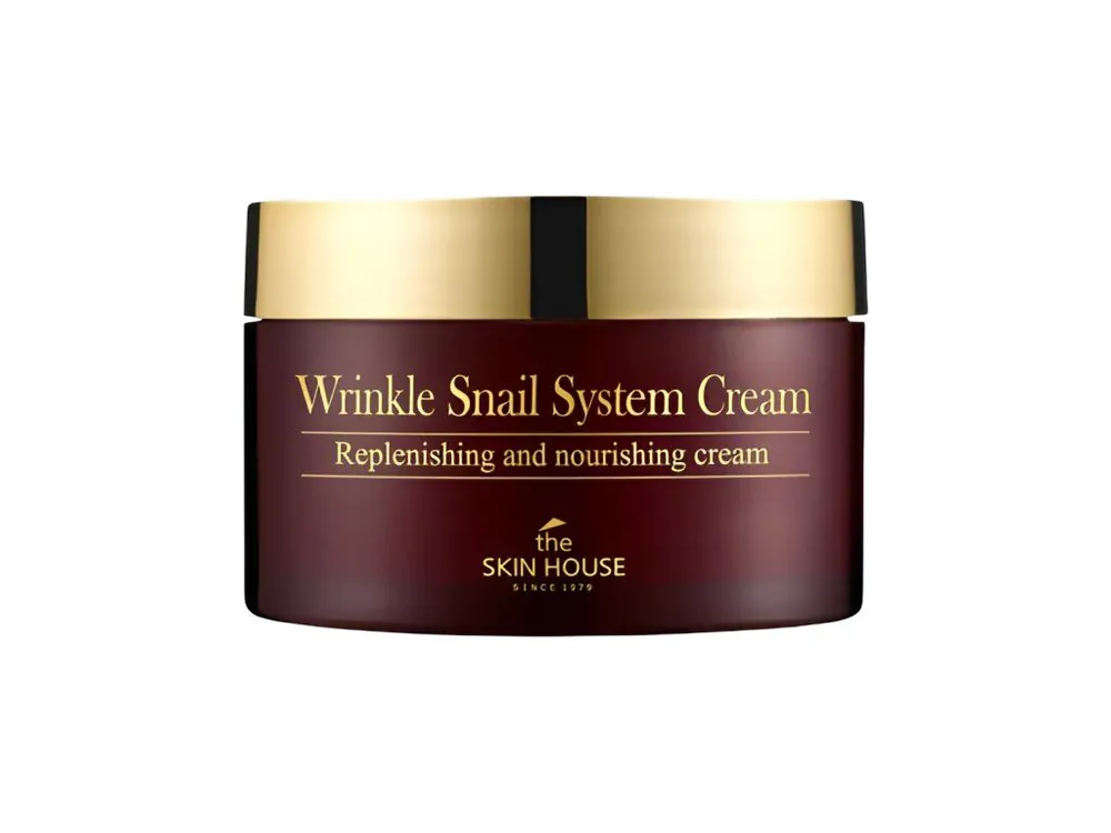 the Skin House Wrinkle Snail System Cream - regenerační pleťový krém se šnečím mucinem Akční Cena