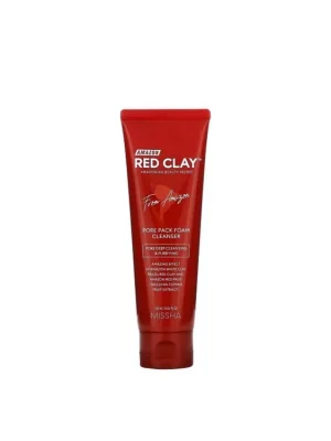 Missha Amazon Red Clay Pore pack foam cleanser - čistící pleťová pěna a maska s červeným jílem 2V1 Přímo Od Výrobce