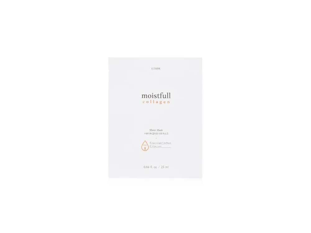 Etude House Moistfull Collagen Sheet mask - plátýnková maska s Kolagenem Aktuální
