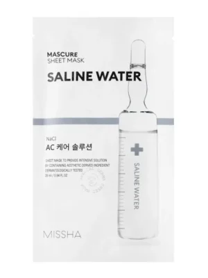 Missha Mascure Sheet mask AC Saline water - regenerační plátýnková maska pro podrážděnou pleť Pouze Dnes