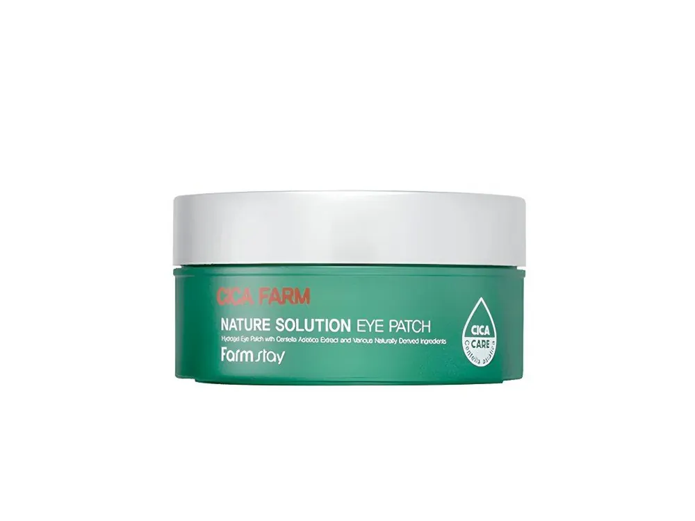 Nová Kolekce Farm Stay Cica Farm nature solution Eye patch - hydrogelové polštářky pod oči s Pupečníkem Asijským