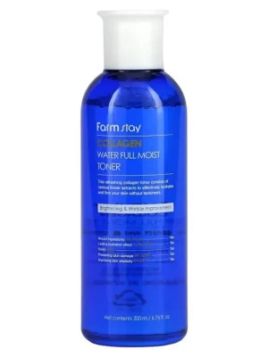 Expresní Doručení Farm Stay Collagen Water Full Moist Toner - hydratační pleťový toner s Kolagenem