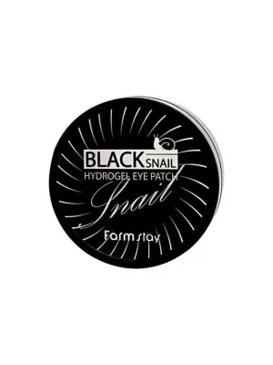 Farm Stay Black Snail Hydrogel Eye patch - hydrogelové polštářky pod oči s extraktem ze šnečího mucinu Oblíbený