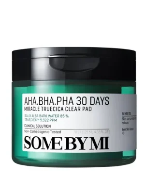 Some By Mi AHA BHA PHA 30 Days Miracle Truecica Clear pad - exfoliační tonerové pleťové tampony Doprava Zdarma