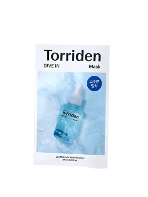 Aktuální Torriden Dive In Low Molecular Hyaluronic Acid mask - vysoce hydratační pleťová maska s Kyselinou Hyaluronovou