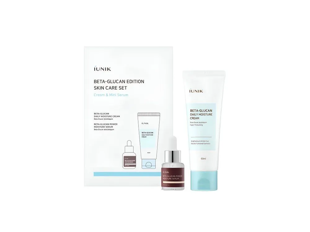 IUNIK Beta-Glucan Edition Skincare set - sada vysoce hydratační produktů na pleť s Beta-Glukanem Výhodná Nabídka