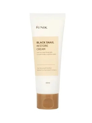 IUNIK Black Snail Restore cream - regenerační pleťový krém se šnečím mucinem Nízká Cena