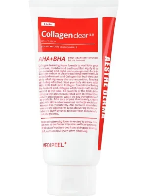 Akce Medi-Peel Lacto Collagen clear AHA+BHA - hloubkově čistící pěna s kolagenem a kyselinami AHA+BHA