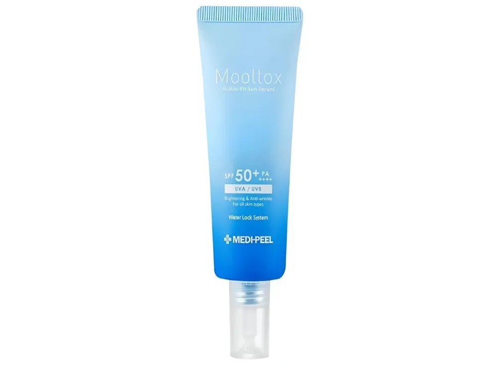 Medi-Peel Mooltox Water-Fit Sun serum SPF50+/PA++++ - vysoce hydratační pleťové sérum s ochranným faktorem Aktuální