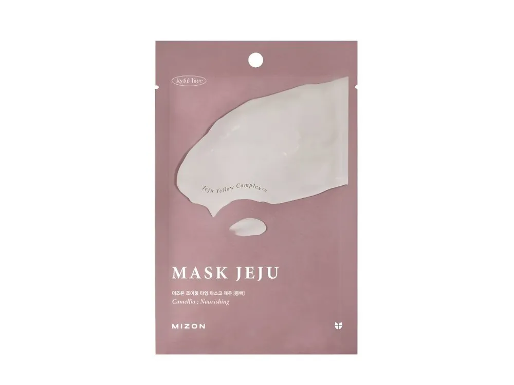 Mizon Joyful Time Mask Jeju Camellia - vyživující plátýnková maska s Kamélií Levný
