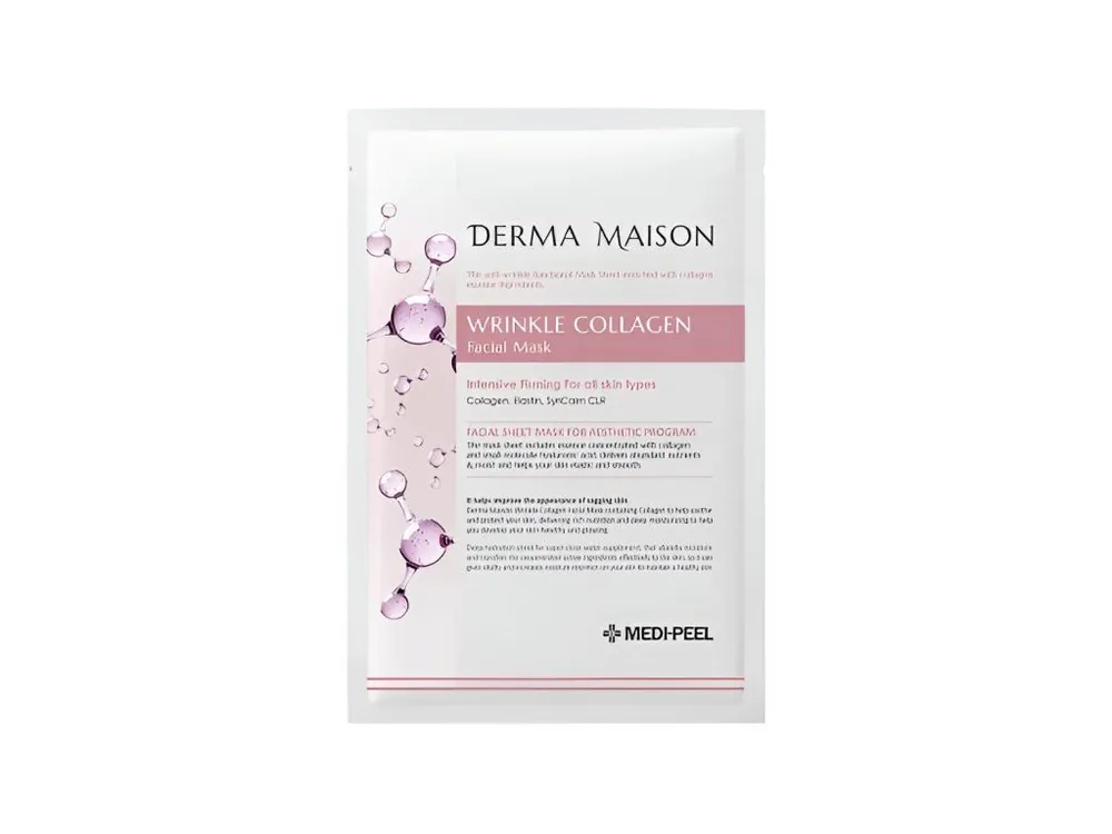 Medi-Peel Derma Maison Wrinkle Collagen facial mask - anti-aging plátýnková maska s Kolagenem Autentický