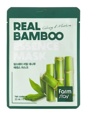 Tovární Cena Farm Stay Real Bamboo Essence mask - hydratační plátýnková maska s Bambusovým extraktem