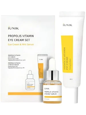 Cenová Bomba IUNIK Propolis Vitamin Eye cream set - sada produktů s Propolisem pro zklidnění pokožky