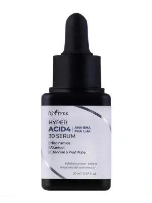 Isntree Hyper Acid4 AHA BHA PHA LHA 30 serum - exfoliační pleťové sérum se 4 kyselinami Výhodná Nabídka