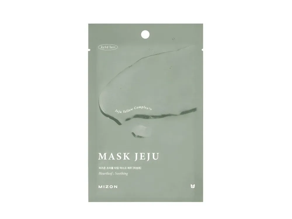 Mizon Joyful Time Mask Jeju Heartleaf - zklidňující plátýnková maska s výtažkem z Touleně srdčité Cenově Výhodný