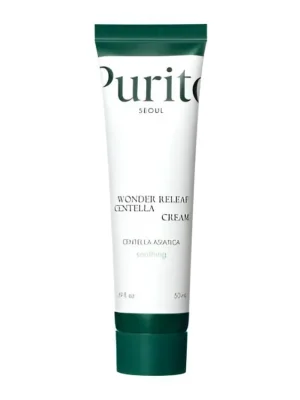 Purito Wonder Releaf Centella cream - zklidňující regenerační pleťový krém s Pupečníkem Asijským Časově Omezené