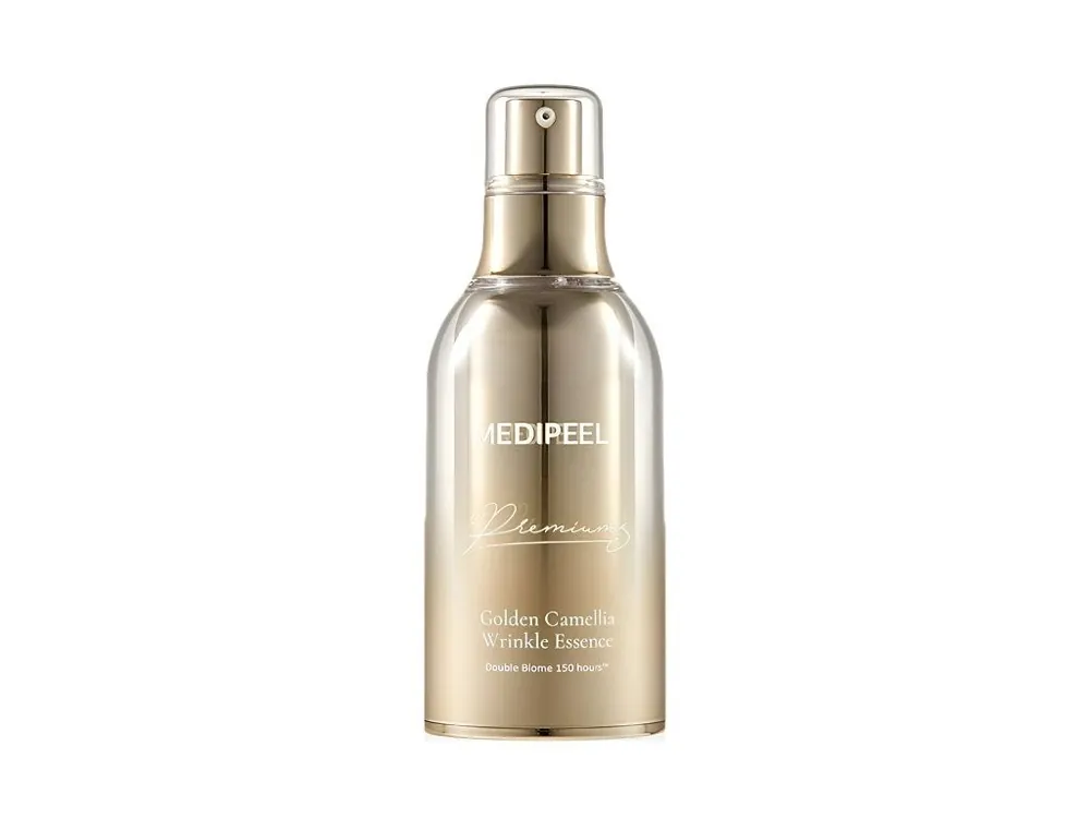 Medi-Peel Premium Golden Camellia Wrinkle essence - luxusní protivrásková essence s 24K zlatem Vysoce Kvalitní