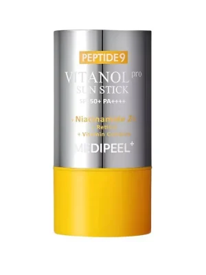 Omezená Nabídka Medi-Peel Peptide9 Vitanol Sun Stick Pro SPF50+/PA++++ - rozjasňující opalovací krém v tyčince s Niaciamidem
