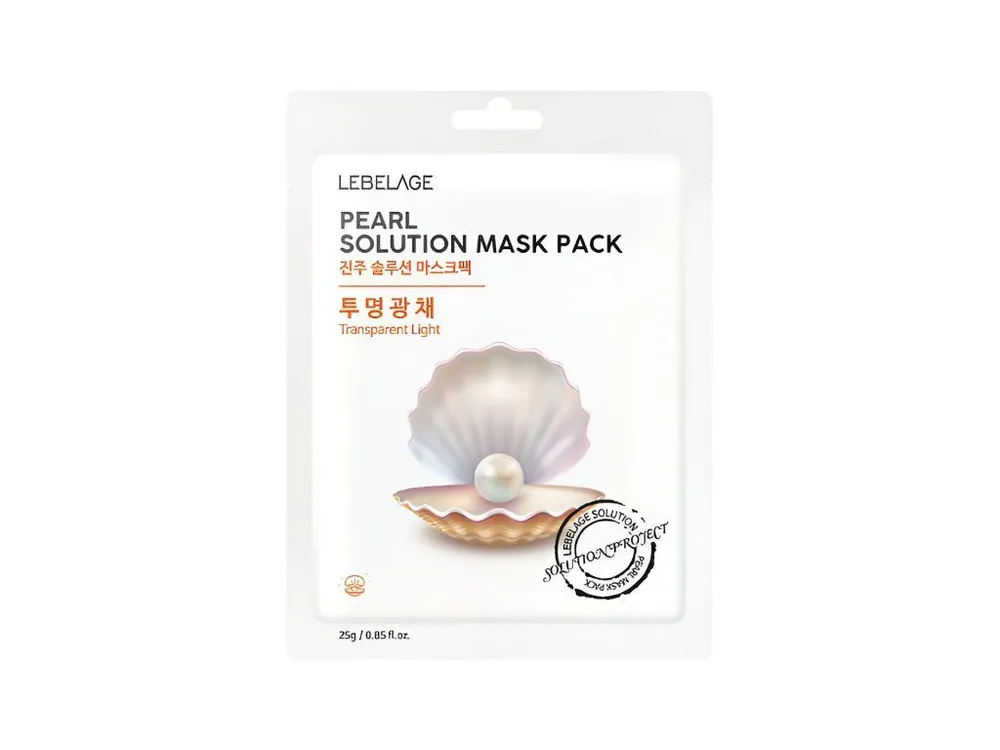 Lebelage Pearl Solution Mask pack - rozjasňující plátýnková maska s extraktem z Perel Sleva