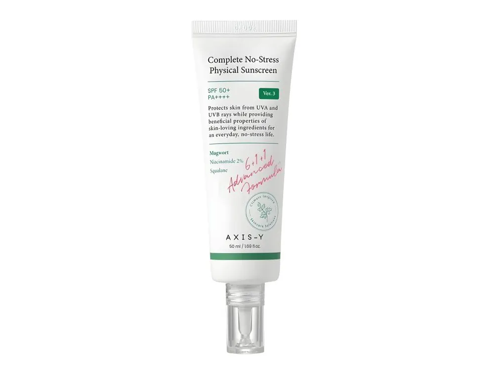 Axis-Y Complete No-Stress Physical Sunscreen SPF50+/PA++++ - lehký ochranný krém s minerálními filtry Nízká Cena