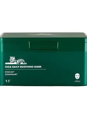 VT Cosmetics Cica Daily Soothing mask - zklidňující plátýnkové masky s Pupečníkem Asijským Super Cena