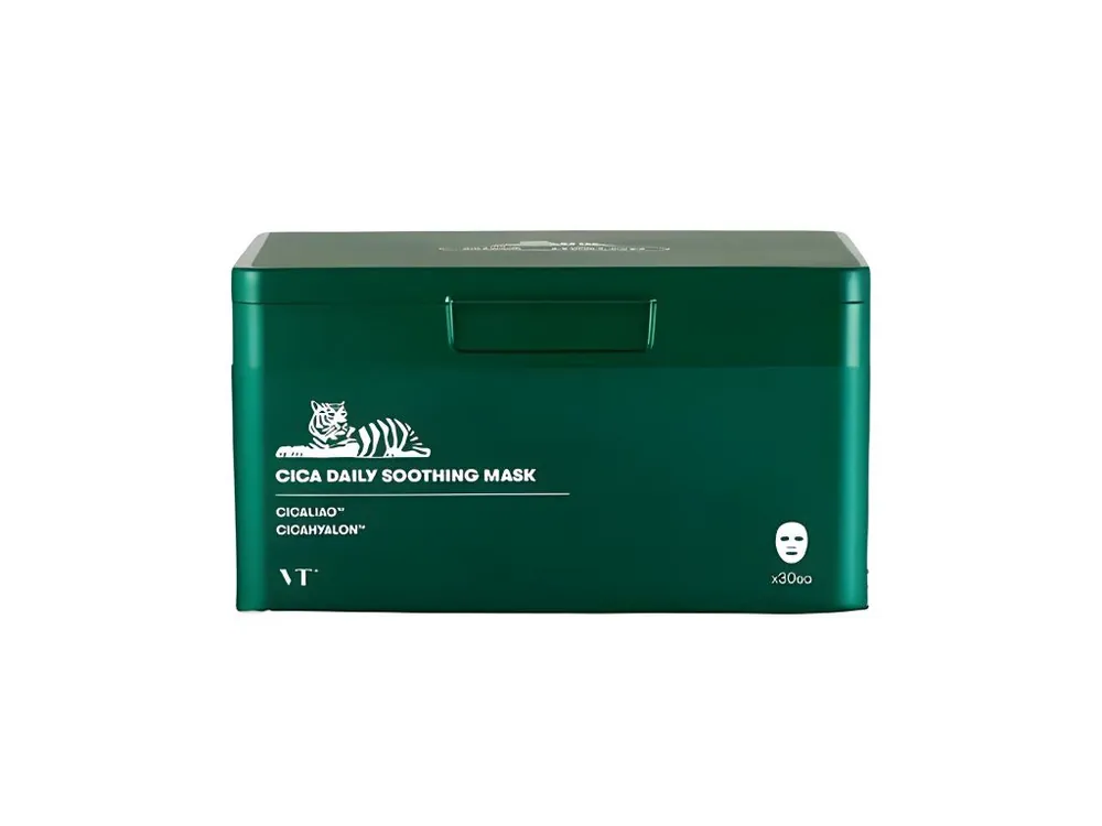 VT Cosmetics Cica Daily Soothing mask - zklidňující plátýnkové masky s Pupečníkem Asijským Super Cena