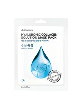 Lebelage Hyaluronic Collagen solution mask pack - hydratační plátýnková maska s Kolagenem Zlevněný