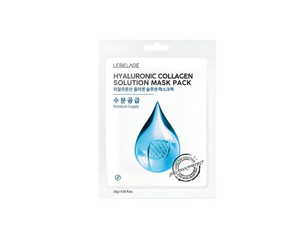 Lebelage Hyaluronic Collagen solution mask pack - hydratační plátýnková maska s Kolagenem Zlevněný