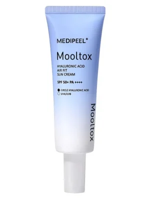Bezpečná Platba Medi-Peel Mooltox Hyaluronic Acid Aif Fit Sun Cream SPF50+/PA++++ - hydratační krém s kyselinou hyaluronovou a ochranným faktorem