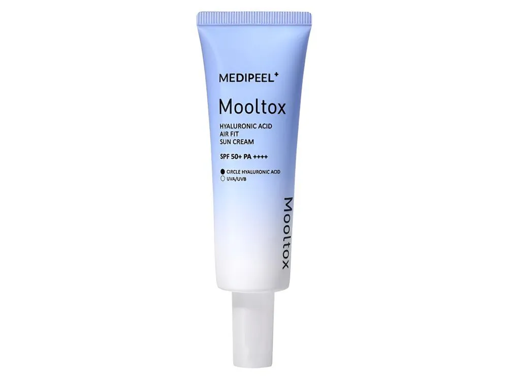Bezpečná Platba Medi-Peel Mooltox Hyaluronic Acid Aif Fit Sun Cream SPF50+/PA++++ - hydratační krém s kyselinou hyaluronovou a ochranným faktorem