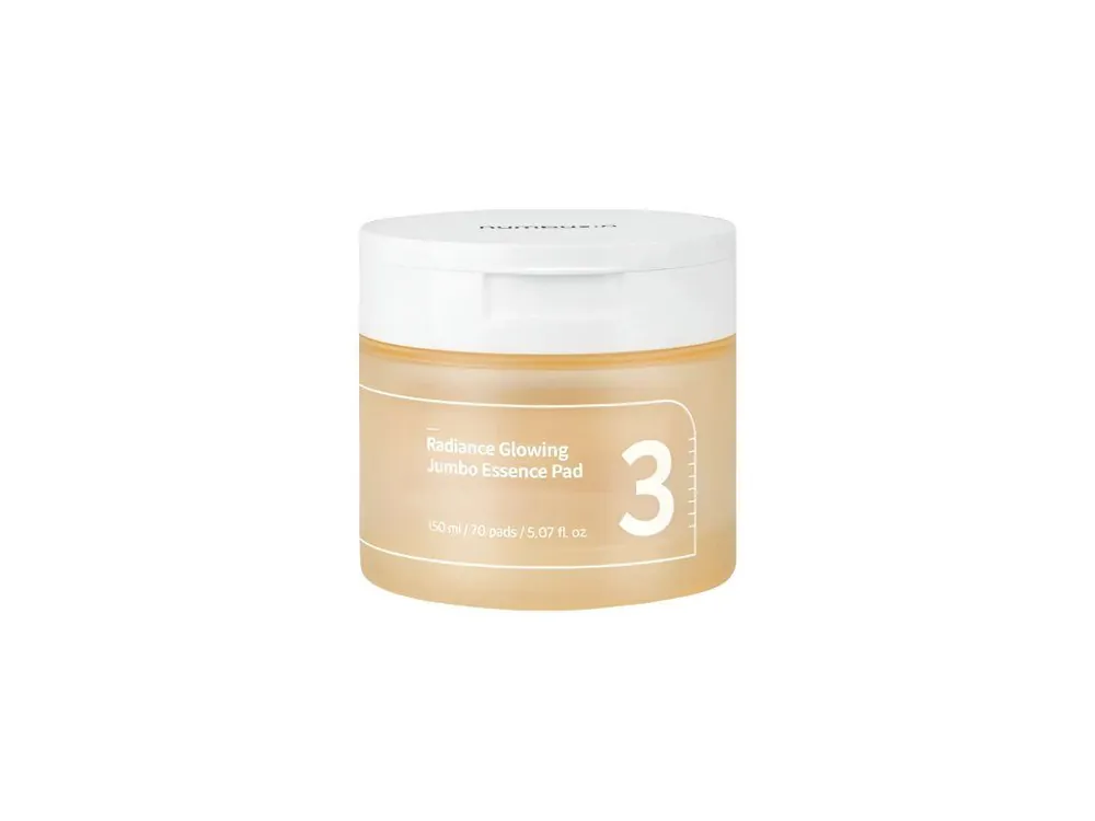 Kup Teď Numbuzin No.3 Radiance Glowing Jumbo Essence Pad - rozjasňující tonerové tampónky