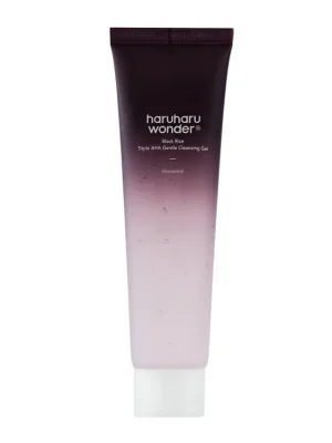Víkendová Akce Haruharu Wonder Black Rice Triple AHA Gentle Cleansing gel Unscented - jemný exfoliační čistící gel na pleť