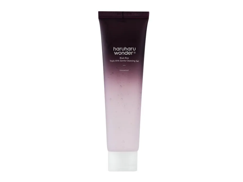 Víkendová Akce Haruharu Wonder Black Rice Triple AHA Gentle Cleansing gel Unscented - jemný exfoliační čistící gel na pleť